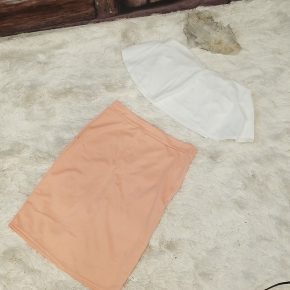 ♡HOST PICK♡♡ Ruffle Crop Top Pencil Skirt SALE - Picture 5 of 8